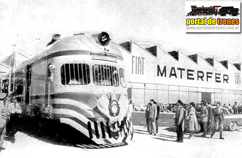 Acto de entrega del primer Coche Motor Fiat terminado en la planta Materder (N° 5201) el 20 de diciembre de 1960.